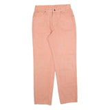 CALVIN KLEIN Womens Jeans Pink Regular Straight Denim W28 L29 Cotton Blend Zip