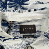 Jachs Hawaiian Shirt - Large Blue Cotton