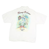 TOMMY BAHAMA Mens White Shirt L Millennium Martini Graphic Cotton Casual