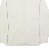 LEVI'S Mens White Cotton Shirt M Casual Long Sleeve Button Pocket Classic