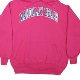AUTHENTIC APPAREL Womens Pink Mandalay Beach Pullover Hoodie XL Casual Warm