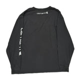 Carhartt Long Sleeve T-Shirt - 2XL Black Cotton