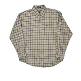 Chaps Ralph Lauren Checked Shirt - Large Beige Cotton