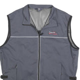 TCM Mens Grey Jacket XL Polyester Plain Zip Athletic Casual Lightweight