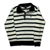Age 3 Polo By Ralph Lauren Striped Rugby Shirt - XS White Cotton