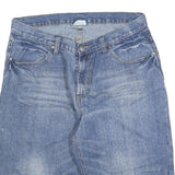 VAN VAAN Mens Denim Blue Cotton Blend Casual Shorts L W32 Relaxed Fit