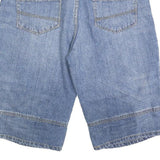 VAN VAAN Mens Denim Blue Cotton Blend Casual Shorts L W32 Relaxed Fit