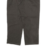 DICKIES Mens Cotton Blend Black Relaxed Straight Trousers W36 L27 Workwear Zip
