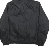 NIKE Mens Black Zip Hooded Jacket M Polyester Plain Sportswear Lightweight