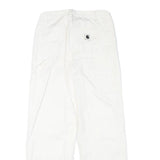 CARHARTT Womens White Relaxed Straight Cotton Blend Trousers W26 L26 Workwear