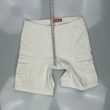 Lee Cargo Shorts - 36W 9L White Cotton
