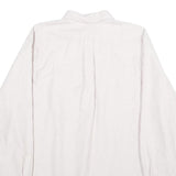 RALPH LAUREN Mens White & Pink Pinstripe Shirt L Classic Fit Button Down Collar