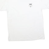 VANS Mens White Classic Graphic T-Shirt XL Short Sleeve Crew Neck Cotton Blend