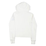 ADIDAS Womens White Full Zip Hoodie XS Cotton Blend Casual Zip Jacket