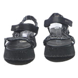 LIU.JO Womens Black Leather Platform Sandals UK 6 Stylish Comfortable Adjustable