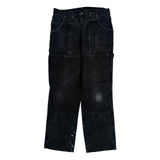 Dickies Double Knee Carpenter Pants - 32W 30L Black Denim