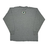 Green Bay Packers Lee Sport Football Long Sleeve T-Shirt - XL Grey Cotton