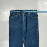 505 Levis Jeans - 36W 34L Blue Cotton