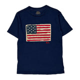 Age 8 Polo By Ralph Lauren T-Shirt - Small Navy Cotton