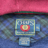 Vintage Chaps Ralph Lauren Hoodie - XL Navy Cotton Blend