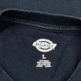Dickies T-Shirt - Large Navy Cotton