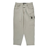Unbranded Spellout Carpenter Pants - 34W 30L Cream Cotton