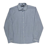 Tommy Hilfiger Slim Fit Shirt - Large Blue Cotton