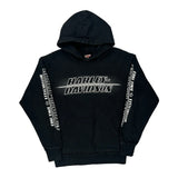Harley Davidson Graphic Hoodie - Small Black Cotton
