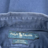 Blake Ralph Lauren Short Sleeve Shirt - Large Blue Cotton