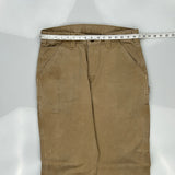 Carhartt Double Knee Carpenter Trousers - 34W 30L Brown Cotton