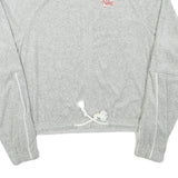 NIKE Womens Grey Lightweight Track Jacket XS Polyester Blend Zip Plain