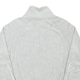 NIKE Womens Grey Lightweight Track Jacket XS Polyester Blend Zip Plain