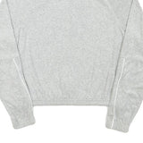 NIKE Womens Grey Lightweight Track Jacket XS Polyester Blend Zip Plain