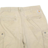 CARHARTT Mens Shorts Beige Cargo Casual Relaxed Fit L W36 Workwear Pocketed