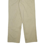 DICKIES Mens Cotton Blend Beige Regular Fit Straight Leg Trousers W32 L31