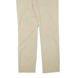 TOMMY HILFIGER Mens Cotton Blend Beige Slim Straight Trousers W32 L34 Casual