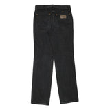 WRANGLER Mens Black Regular Denim Jeans W30 L32 Classic Zip Denim Pants