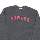 CHAMPION Mens Grey Howard University Crew Neck M Cotton Blend Sweatshirt