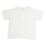 BYE-BYE Mens White Graphic T-Shirt XL Short Sleeve Crew Neck Casual Cotton