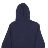 POLO RALPH LAUREN Mens Navy Blue Full Zip Hoodie M Cotton Blend Casual Wear