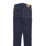 LEVI'S 711 BIG E Womens Jeans Blue Slim Skinny Denim Medium W24 L30 Authentic