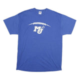 RUSSELL ATHLETIC Mens Blue MJ Graphic T-Shirt XL Short Sleeve Crew Neck Cotton