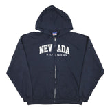 CHAMPION Mens Navy Blue Nevada Wolf Pack 1874 Full Zip Hoodie XL Cotton Blend