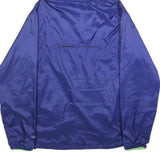 COLUMBIA Mens Blue Jacket M Polyester Zip Hooded Plain Outdoor Lightweight