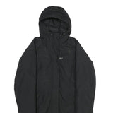 THE NORTH FACE Womens Black Nylon Outdoor Jacket S Zip Hooded Plain