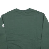 CHAMPION Womens Green Sweatshirt Game Day Crew Neck L Cotton Blend Pullover