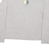 THE NORTH FACE Womens Grey Blue Yellow Long Sleeve Crew Neck T-Shirt XL Outdoor