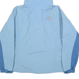 THE NORTH FACE Womens Blue & Light Blue Outdoor Jacket S Nylon Zip Plain Hooded