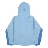 THE NORTH FACE Womens Blue & Light Blue Outdoor Jacket S Nylon Zip Plain Hooded