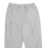 T-TRAXX Womens Polyester Light Grey Cargo Regular Fit Trousers W32 L26 Casual